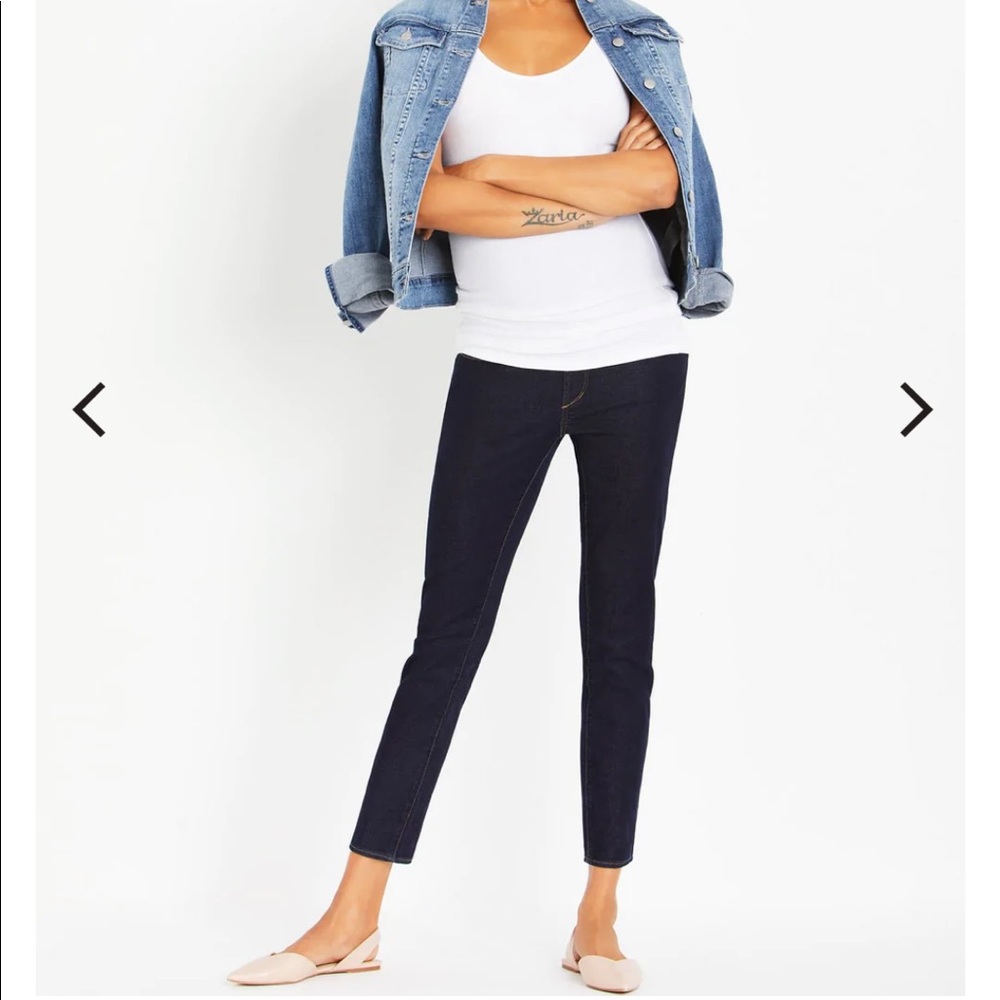 Articles of Society Maternity Jeans Size 26 Dark blue Skinny Ankle
